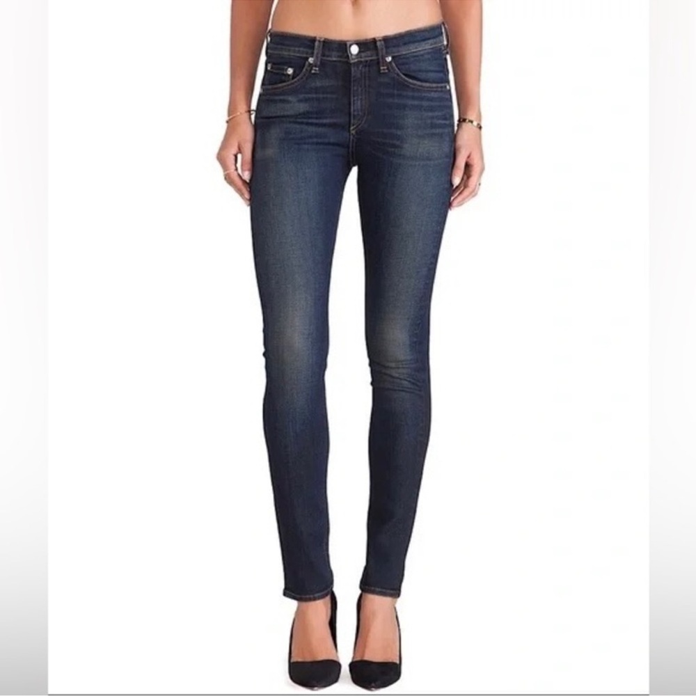 rag & bone | Hi-Rise Dark Wash Skinny Jean in Chaucer Style #W1513K520 Size 27